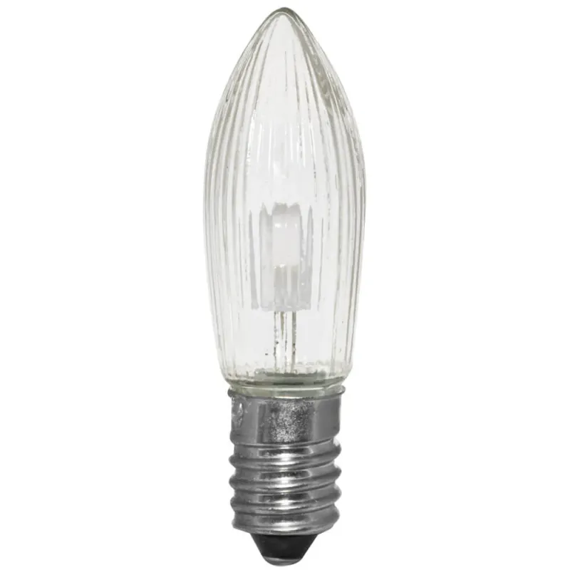 LED-Topkerze, klar, E10 warmweiß