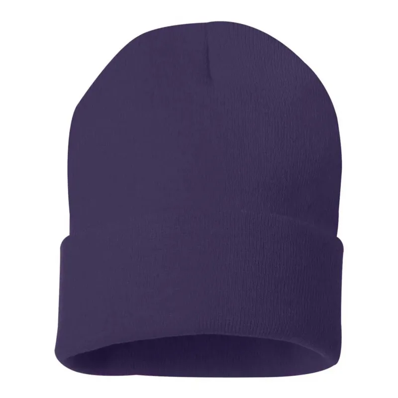 Sportsman Purple 12" Knit Beanie