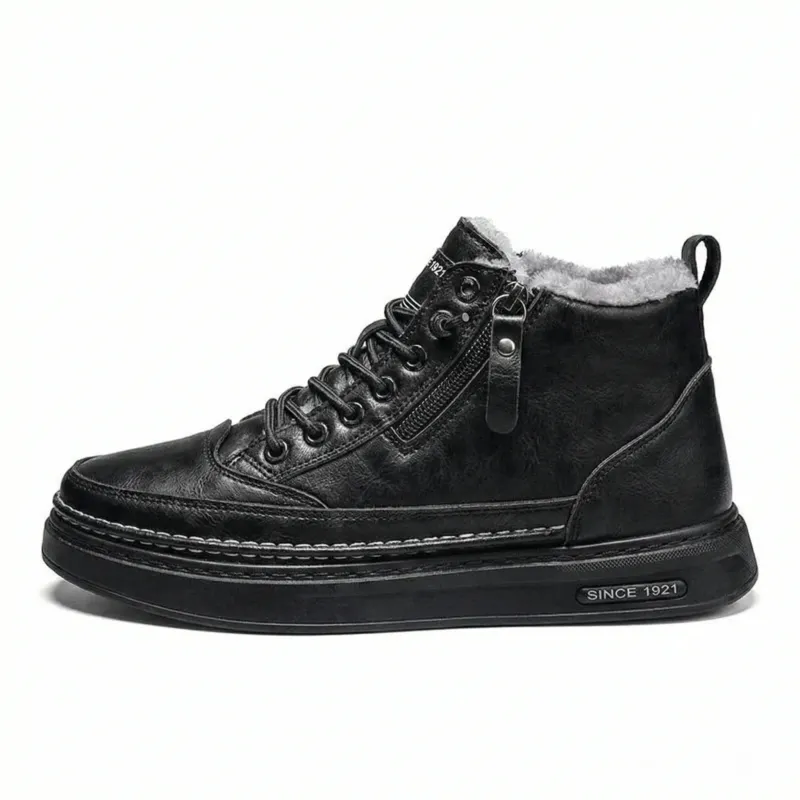 Herren Schneestiefel mit warmem Baumwollfutter und rutschfester Sohle – Tavélo
